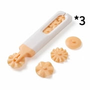 3pcs Mini Dough Lattice Cutter, Fondant Ribbon Cutter with 3 Interchangeable Wheels, and Embossing Set Essential Home Baking Tools for Dough, Cookies, Pies, Pizza, Bread, and Various Pastries