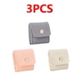 thumbnail image 1 of 3pcs Mini Travel Jewelry Bag - Multi-Compartment Water-Resistant Soft Nylon Storage, Lightweight Portable Organizer with Zipper Pockets for Rings, Earrings & Small Accessories, 1.96*1.81in, 1 of 9