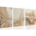 thumbnail image 1 of 3pcs Modern Abstract Pictures Wall Art Beige and Gold Fluid Marble Canvas Paintings Prints Simple Light Luxury Posters Wall Decor Suitable for Living Room Bedroom Office Home Decoration, 1 of 6