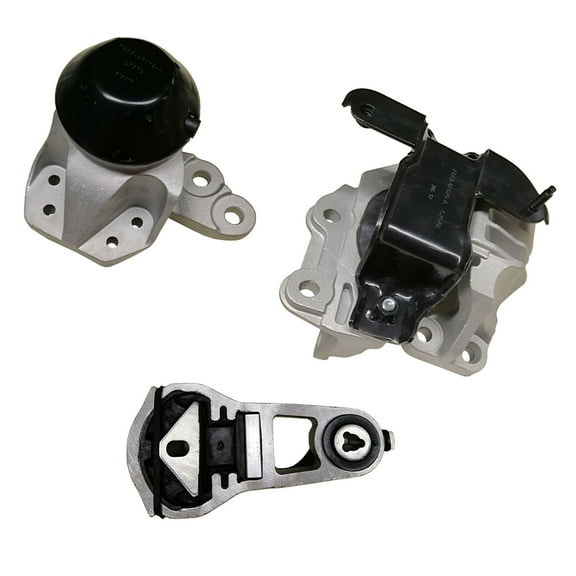 3pcs Motor Mounts Set Kit for Automatic Transmission Only, Compatible with 2011-2015 Ford Explorer (V6 3.5L NA Engine) - Engine Mounts