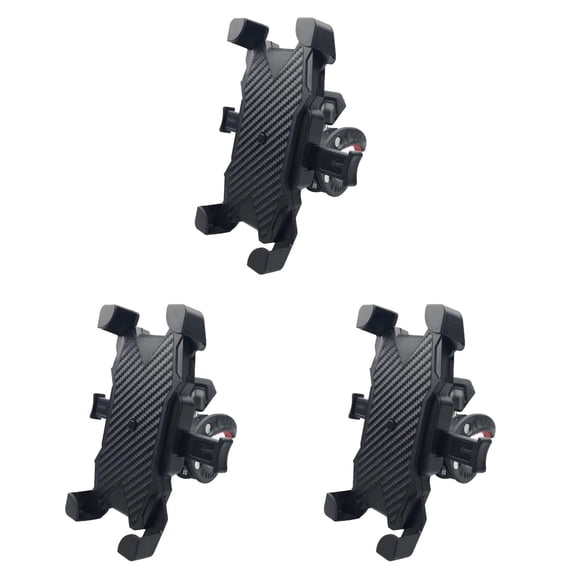 3pcs Motorcycle Phone Navigation Holder Support Handlebar Phone Mount Clip Bracket