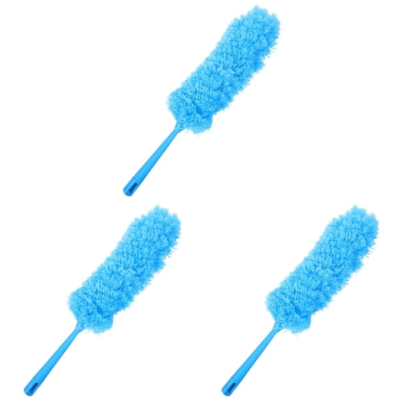 3-Piece Multi-Use Duster Brush Set for Indoor and Outdoor Cleaning, Cobweb Remover, Easy Dusting Tool