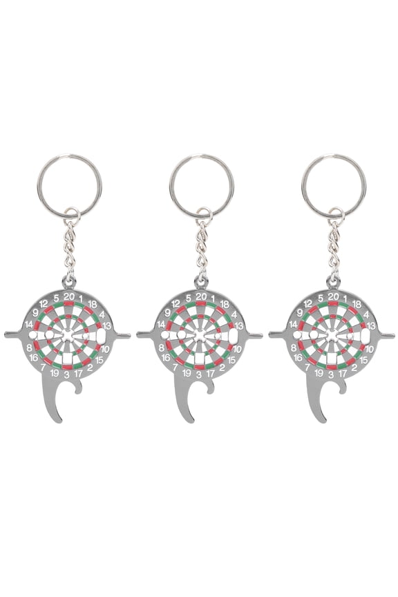 3pcs Multifunction Keychain Darts Board Wrench Tool Tighten Darts Shafts Bottle Opener