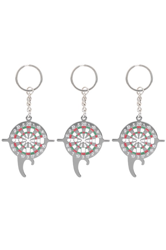 3pcs Multifunction Keychain Darts Board Wrench Tool Tighten Shafts Bottle Opener