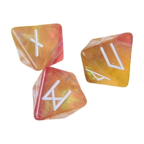 3pcs Mystical Divination Dices 8-Sided Astrologys Learning Prediction Dices for Tabletop Game Collector