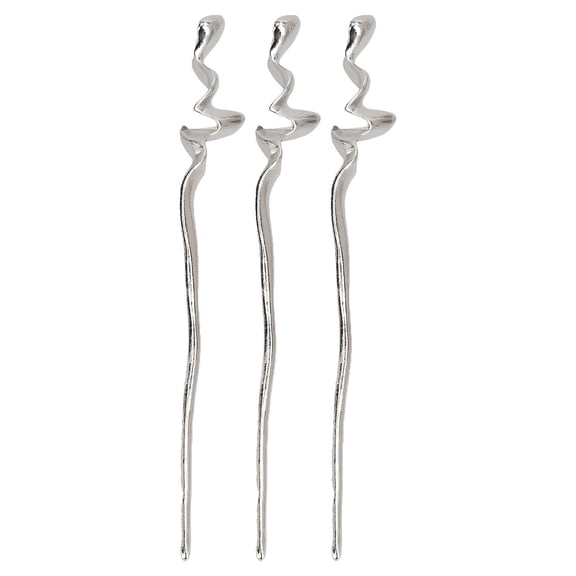 3pcs Nail Art Mixing Bar Stainless Steel Rust Proof Nail Glue Stirring Rod for Nail Salon