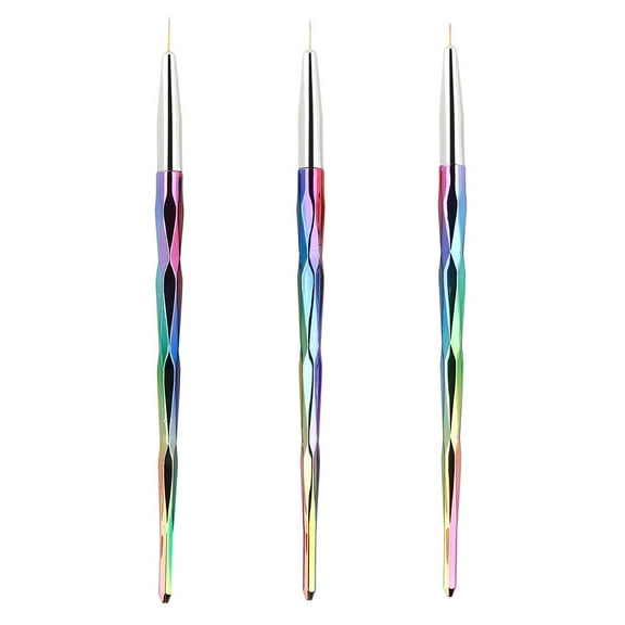 Luxshiny Nail Art Tools Professional Use 3Pcs 6.6x0.4In