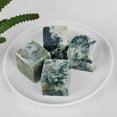 thumbnail image 1 of 3pcs Natural Moss Quartz Cube | Crystal Lattice Matrix | 1.18-1.38" Dual-Size Mineral Specimen, 1 of 6