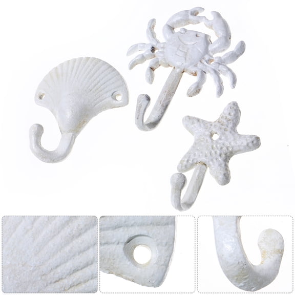 Stylish Rustic Wall Decoration Hooks for Coats and More 3Pcs