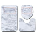 3pcs Non Bath Mat Bathroom Kitchen Carpet Doormats Blanket Fuzzy Soft