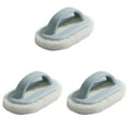 thumbnail image 1 of 3pcs Non-Scratch Bath Tub Scrubber & Pool Step Cleaner Heavy Duty Shower Tile Grout Brush,for Bathtub, Sink, Spa, Swimming Pool Corners - Handheld Bathroom Scouring Pad with Durable Handle, 1 of 4