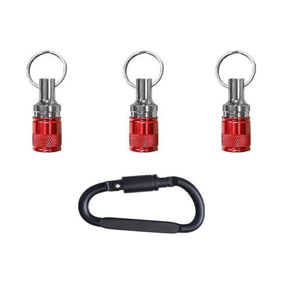 3pcs Non-Slip Drill Bit Holder Key Chain 1/4 Bit Holder for Nut Driver Keychain