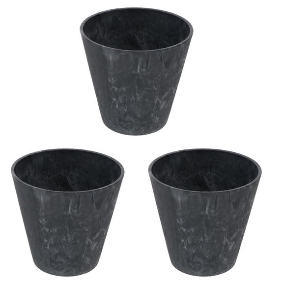 FONDOTIN 3-Piece Decorative Flower Pots Set for Home, Office, Indoor & Outdoor Plant Storage and Display