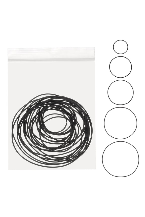 3pcs O-Ring Watch Gaskets Replacement Kit 0.5mm Waterproof Elastic Rubber O Ring Back Cover Seal Gaskets Washers Repair Tools Kits for Watch Repair