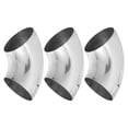 thumbnail image 1 of 3pcs OD 4 Inch 90 Degree Mandrel Bend Elbow Stainless Steel Bend Tube Pipe for Car Arc Length 235mm, 1 of 6