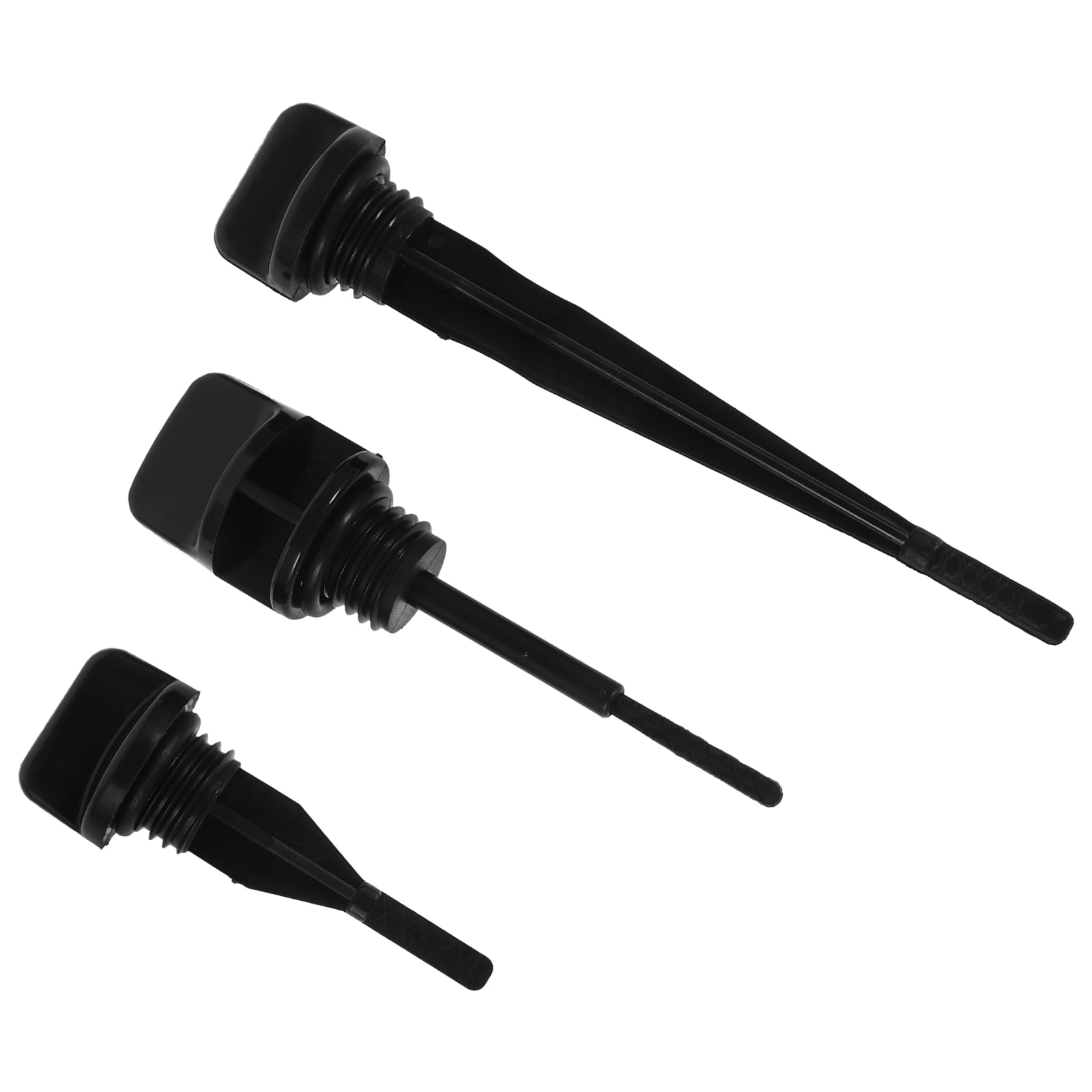 WORGEOUS Engine Parts Black Plastic 3Pcs For Motorbike Oil Filler Caps