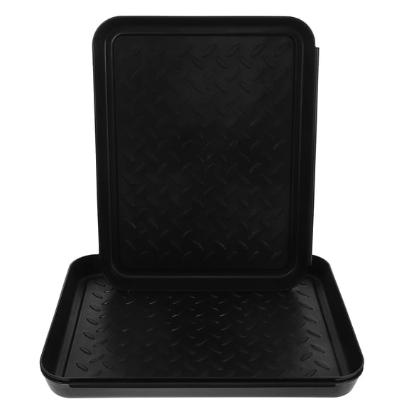 3pcs Multipurpose Plastic Shoe and Boot Tray for Outdoor Indoor Use, Flower Pot Base, Sundries Organizer Storage Plate