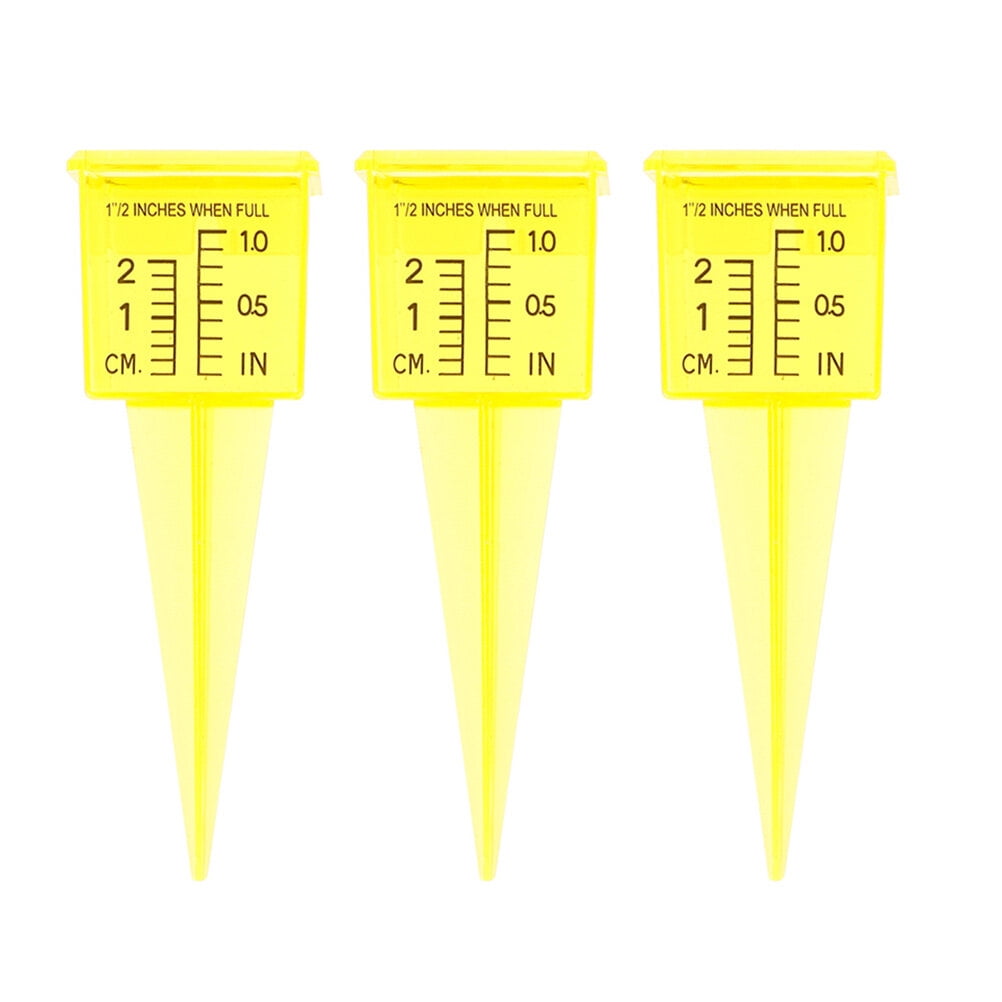 3pcs Outdoor Rain Gauge Plastic Rain Gauge Accurate Rainfall Gauges for