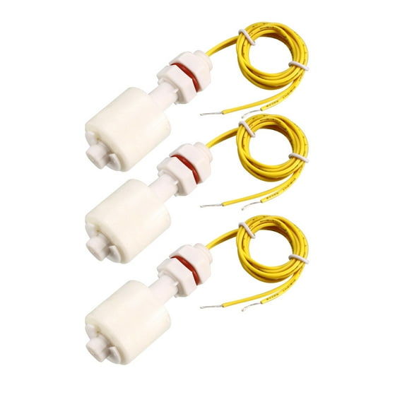 3pcs PP Float Switch M10 57mm Vertical Liquid Water Level Sensor for Tank Pool
