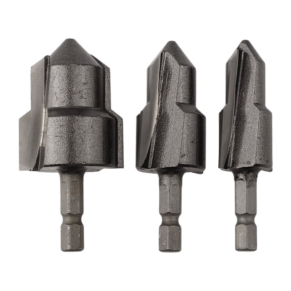 3pcs PPR Pipe Expander Drill Bit Set for Water Pipe Expansion, Hex Shank Punch Tool for Electric Drill, 20/25/32mm Stepped Bits for Plumber Repair on PVC and Plastic Pipes