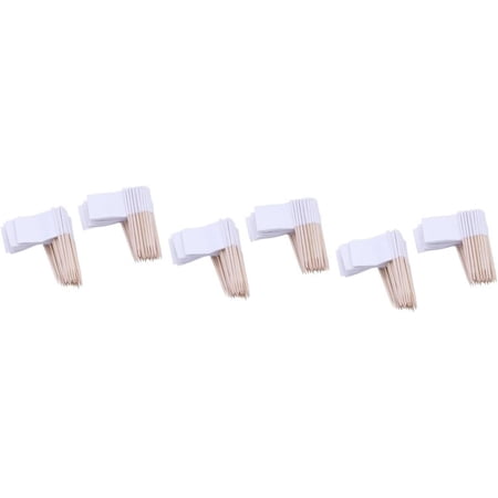 3pcs Pack 100 Food Labels toothpicks for Food White FlagsToothpick Cocktail Fruit Decorations Child