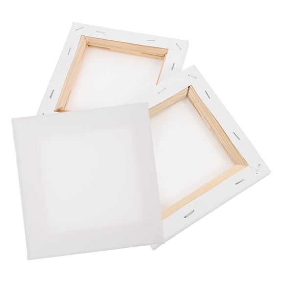 Raindrops Large Stretched Canvas Panels 3-Pack, Premium Synthetic Artist Canvases for Acrylic and Oil Painting