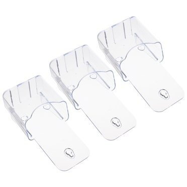 MaxGear 6 Pack Acrylic Brochure Holder, Trifold 4 Inches Wide Plast