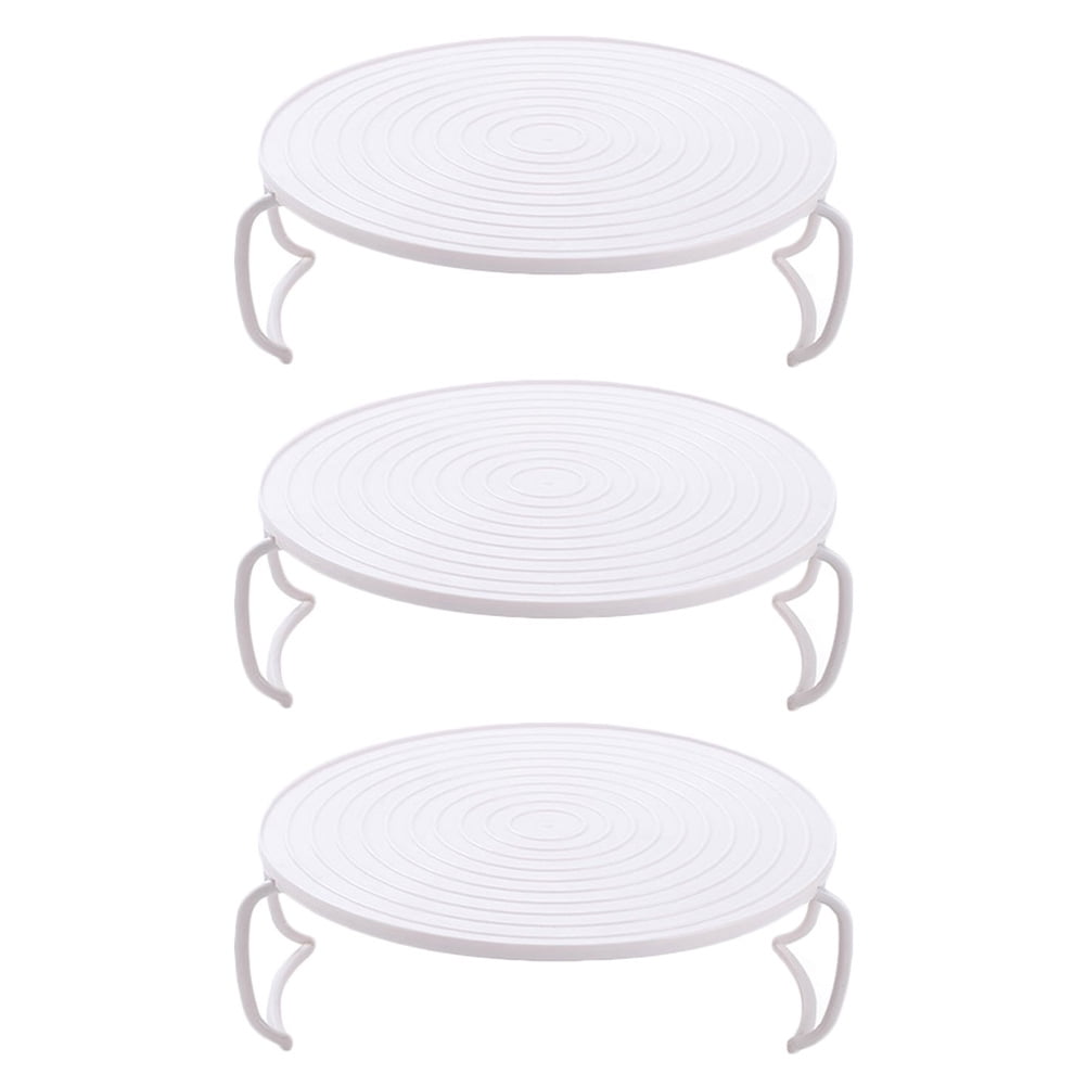 3pcs Pan Pressure Steaming Rack Cooker Heating Food Stand Round Storage Rack