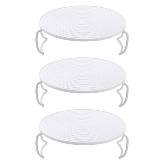3pcs Pan Pressure Steaming Rack Cooker Heating Food Stand Round Storage ...
