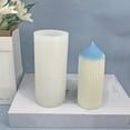 thumbnail image 1 of 3pcs Pencil Shaped Striped Pillar Candle Silicone Molds 3D Cylindrical Tall Roman Pillar Molds for Scented Candle Making White 6.5x13.2cm Inner Diameter: 4.9cm, 1 of 5