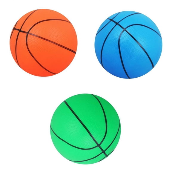 3pcs Perfect Mini Basketball for Kids Outdoor Sports Toy Gift, PVC 3 Colors