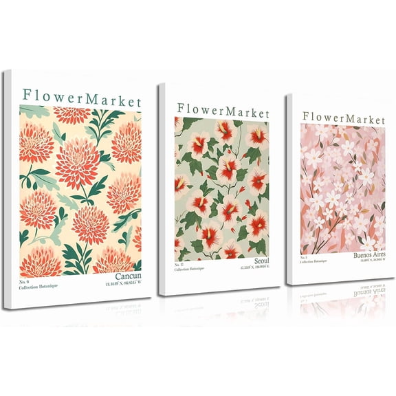 3pcs Pink Nursery Canvas Wall Art Cute Sun Rainbowdark Clouds Posters Prints Kids Bedroom Baby Girls Toddler Pastel Wall Decor Pictures for Classroom School Nursery Decoration Unframed