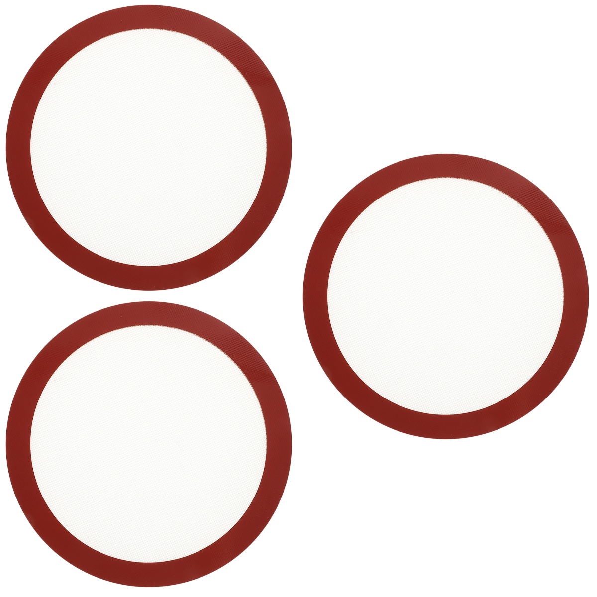 3pcs Pizza Baking Sheet Nonstick Silicone Baking Liner Reusable Baking