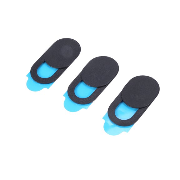3pcs Plastic Camera Shield Stickers Notebook PC Tablet PC Mobile Anti-Hacker Peeping Protection Privacy Cover black