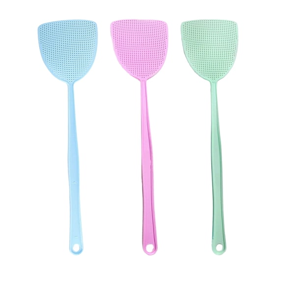 3pcs Fly Swatters,Large Striking Flying Insects Swatters, Long Handle Bug Swatter Indoor Outdoor Use, Durable Flies Swat for Home Kitchen Office