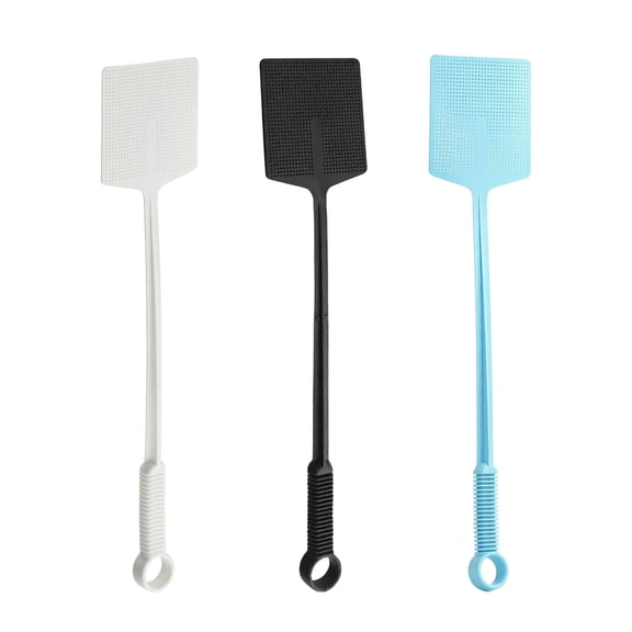 3pcs Fly Swatters,Large Striking Flying Insects Swatters, Long Handle Bug Swatter Indoor Outdoor Use, Durable Flies Swat for Home Kitchen Office