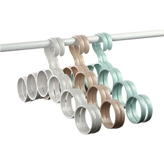 3pcs Plastic Loop Scarf Hanger, No Snag Closet Organization Storage For Scarves, Womens Pashmina Shawls, Mens Ties,