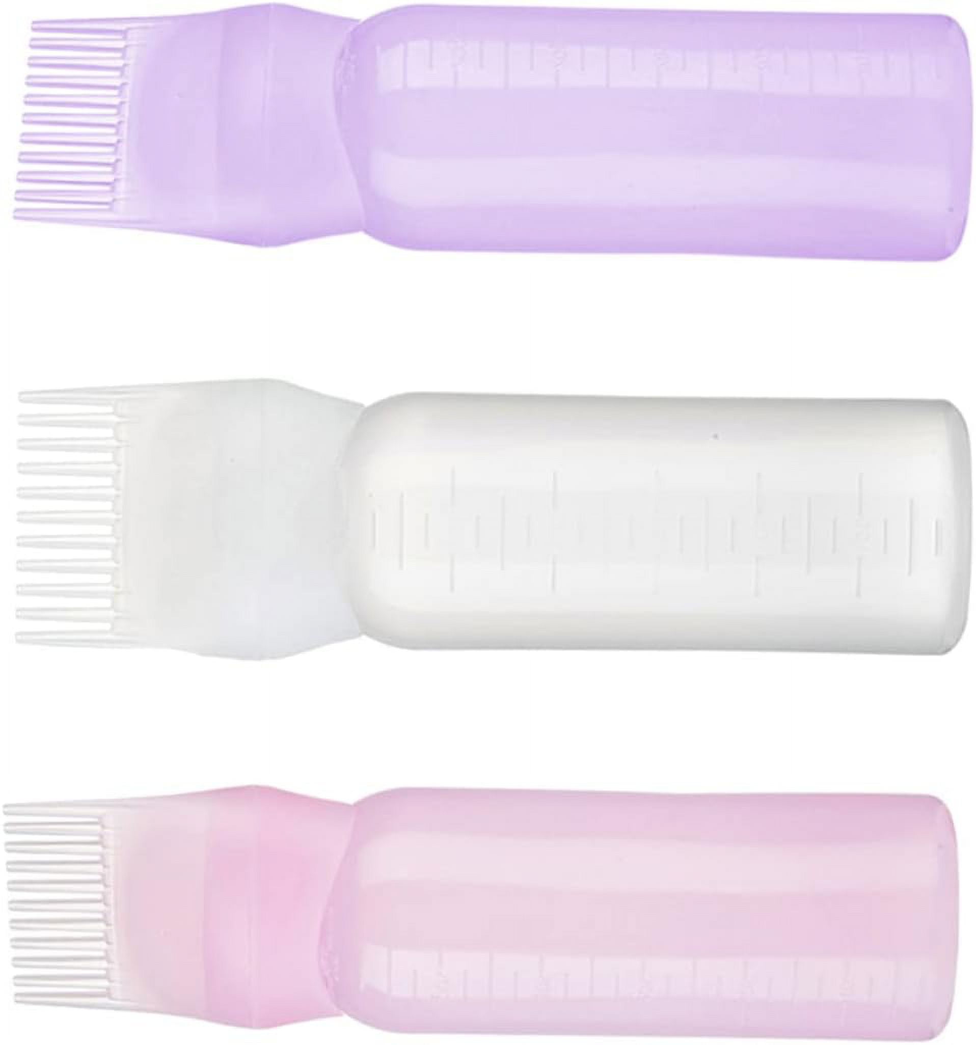 3pcs Plastic Shampoo Bottles Plastic Dye Hair Oil Bottle Hair Applicator Bottle Hair Coloring