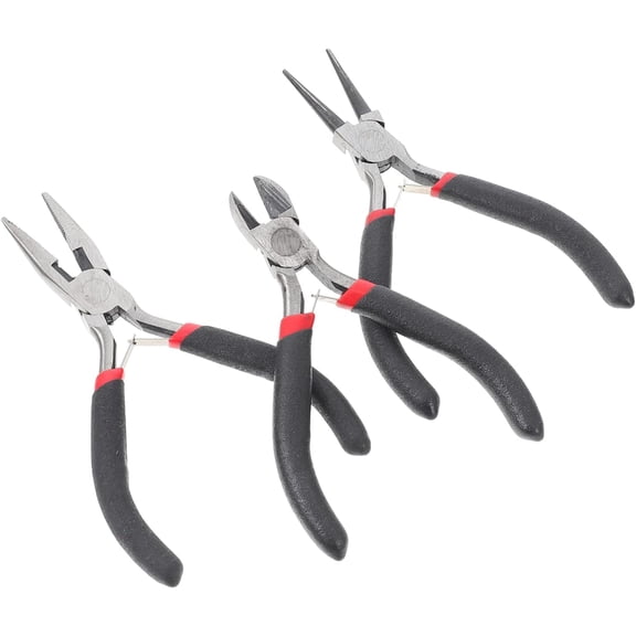 3pcs Pliers Wire Stripper Tool Beading Kits Beaded Earrings Earring Pliers E Tool DIY Craft Making Pliers DIY Hand Pliers Multi-Purpose Pliers DIY Pliers for Jewelry Mosaic Suite