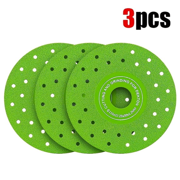 3pcs Porous Rock Slab Flat Grinding Blade 4.5 Inch, Ceramic Tile Trimming And Grinding, Brazed Diamond, For Rock Slab, Marble, Tile, Ceramic
