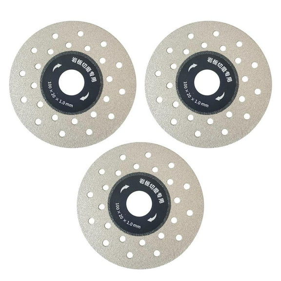 3pcs Porous Widened Cutting Blades,4-Inch Porous Widened Cutting for Stone Ceramic,Tile Grinding Cutting Blades,Tile Cutting Grinding Wheel Disc for Angle Grinder