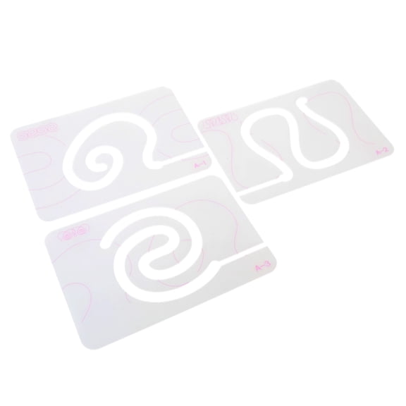 3pcs Portable Acrylic Rulers for Professional Eye Measurements and DIY Tasks