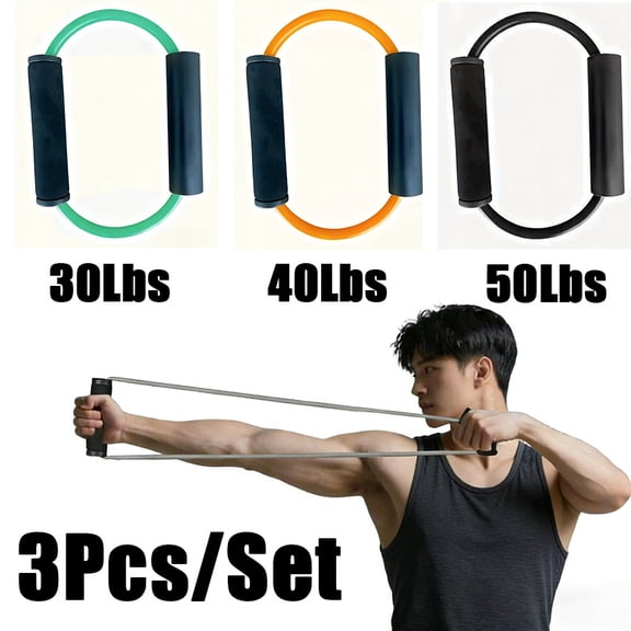 3pcs Portable Archery Bow Strength Trainer, Arm Strength Training Resistance Band, Latex Elastic Band, Archery Accessories for Bow Practice and Shooting