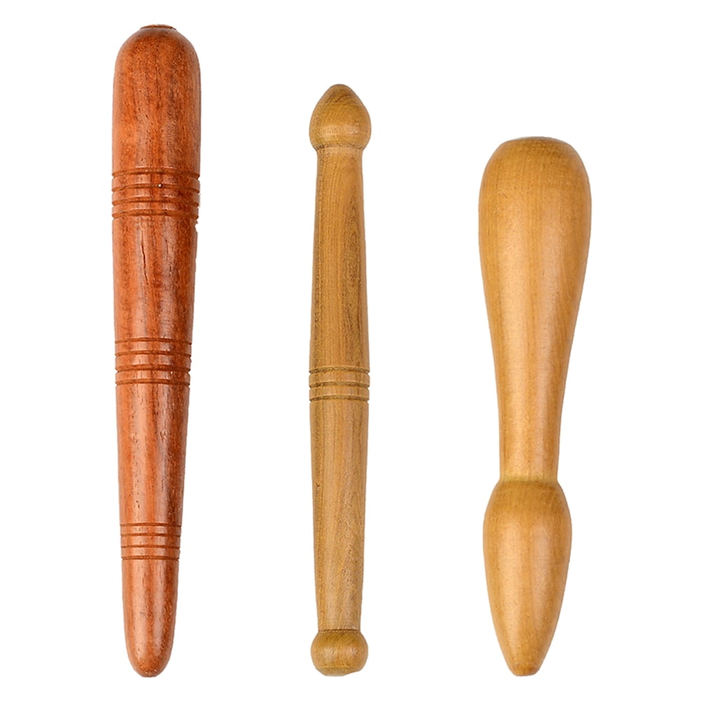 3pcs Portable Foot Massage Sticks Acupuncture Point Rods for Foot