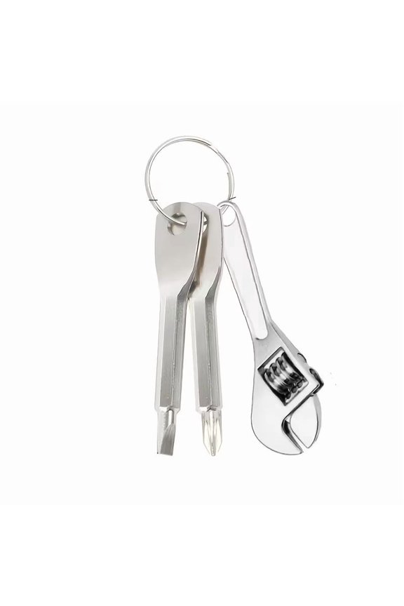 3pcs Portable Screwdriver Set - Mini Keychain Tool for Car, Bicycle, and Motorcycle Repairs