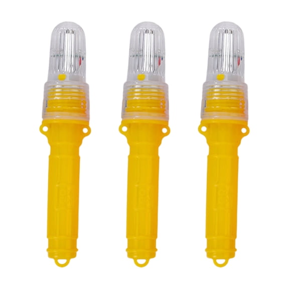 3pcs Positioning Flashing Light Device Marine Signals Lamp Fishing Net Warning Light Fishing Lamp