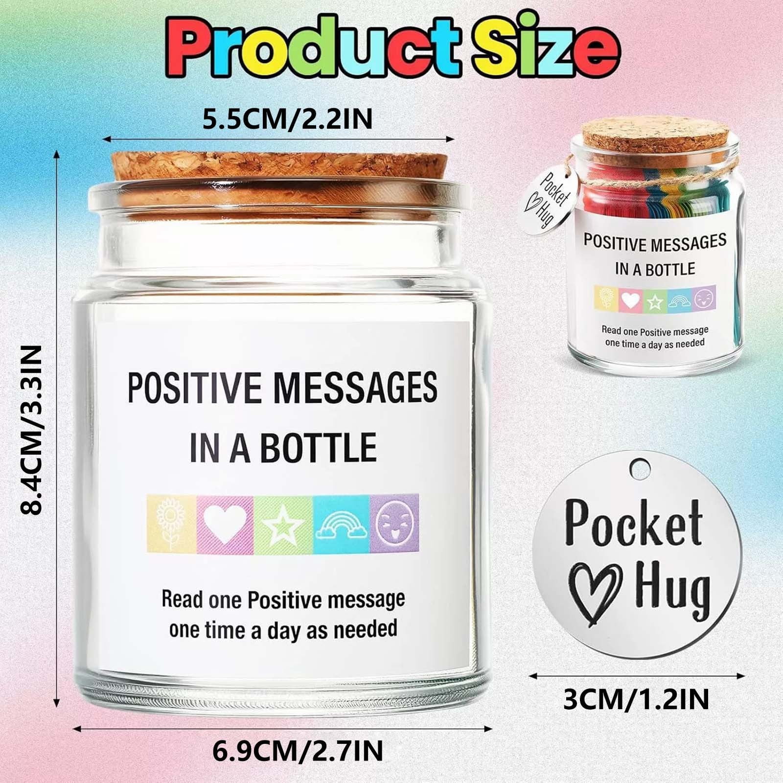 3pcs Positive Affirmations Jar,Birthday Gifts for Women Friends Mom Coworkers,Back to School Graduation Encouragement Cards for Teacher Friends,Mother's Day Gift for Mom Grandma Sister Daughter Wife