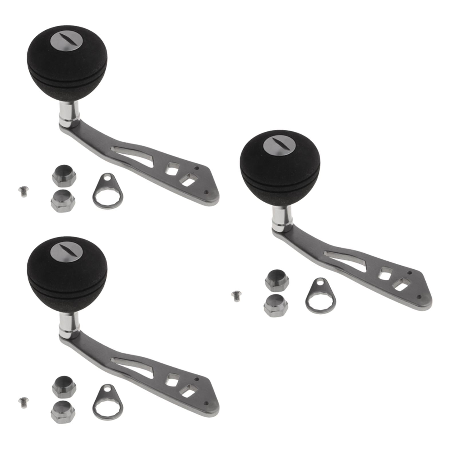 3pcs Power Single Fishing Reel Handle EVA Knob Drum Baitcasting Reel Handle