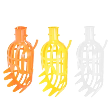 YSNOOWE Ground Fruit Picker Tool Orange 3Pcs 9.8x4.1in
