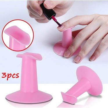3pcs Professional Nail Art Painting Tools Finger Stand Support Manicure Tools Nail Dip Tray And Brush Heavy Duty Toenail File for Thick Nails Salon Manicure Set Mini Nail Files for Pro Cuticle Stick